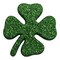 Glitter Shamrock Craft Buttons, 50 Count – Green Clover Plastic Sewing Buttons with Shank Back for St. Patrick’s Day Crafts & DIY Projects